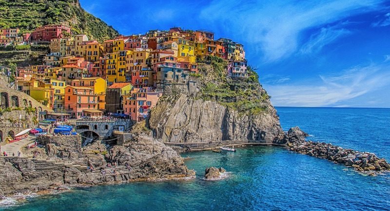 Village coloré des Cinque Terre en Italie